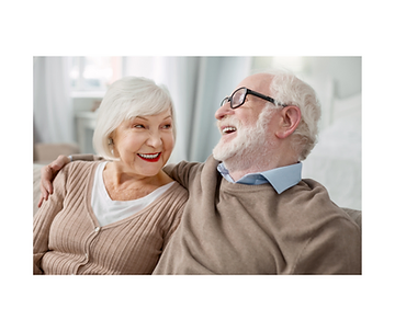 older couple laughing together